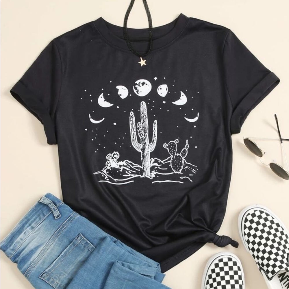 NWOT Cactus Galaxy Shirt